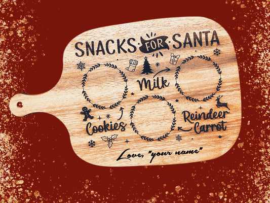 Wooden Cookie Trays for Santa