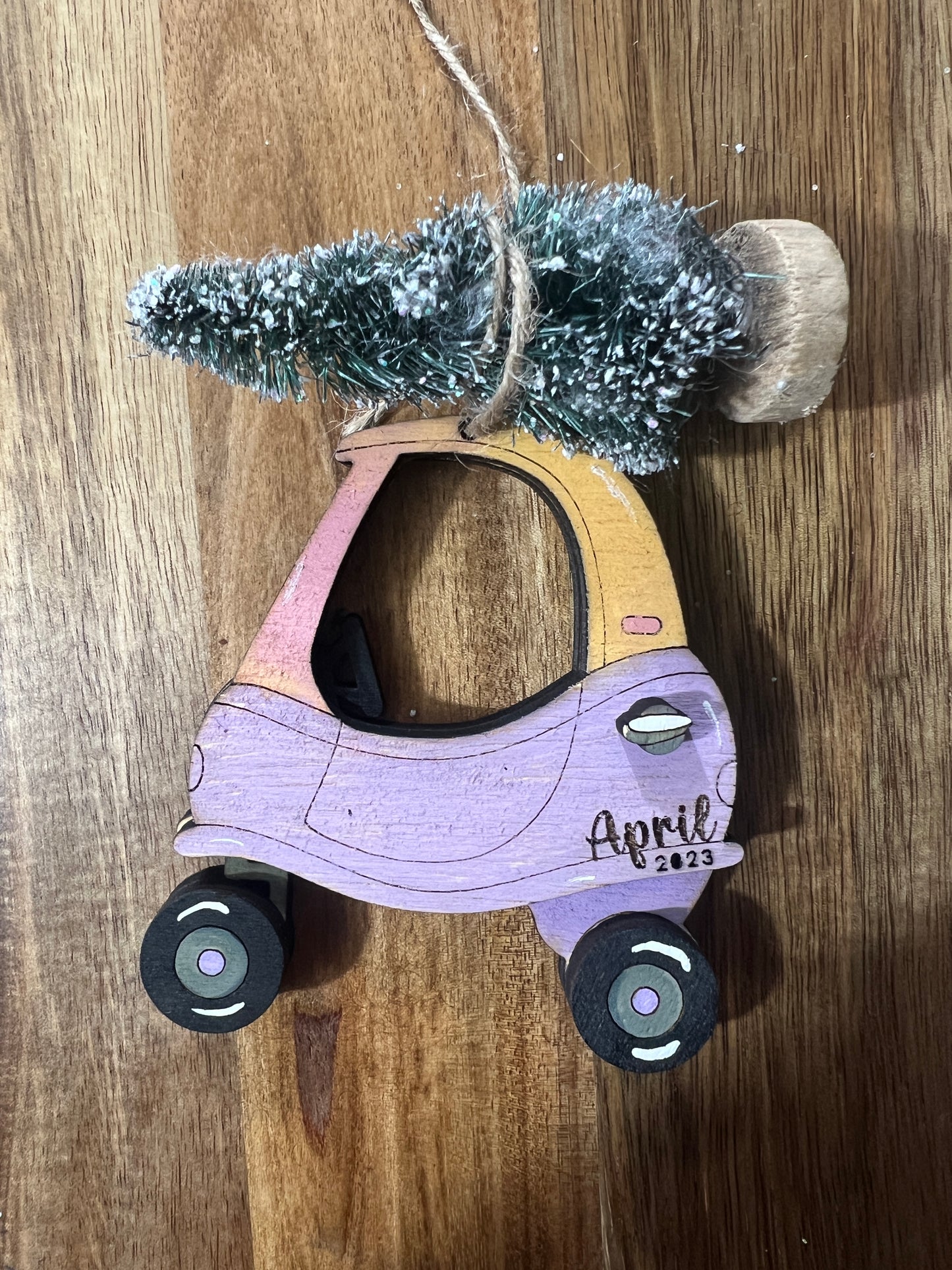 Personalized Cozy Coupe Ornaments