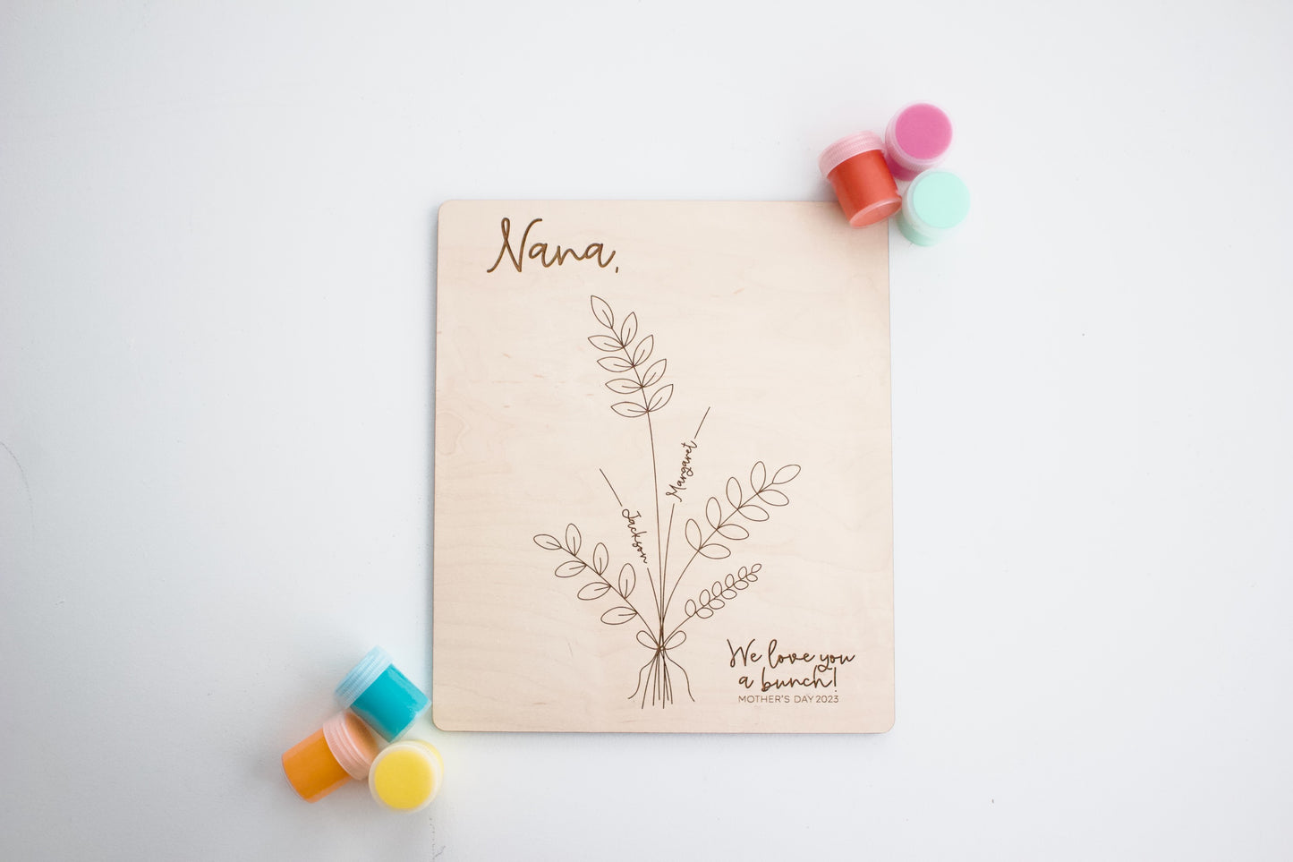 Mother's Day Wooden Handprint Sign