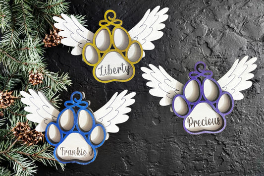 Pet Memorial Wooden Ornaments