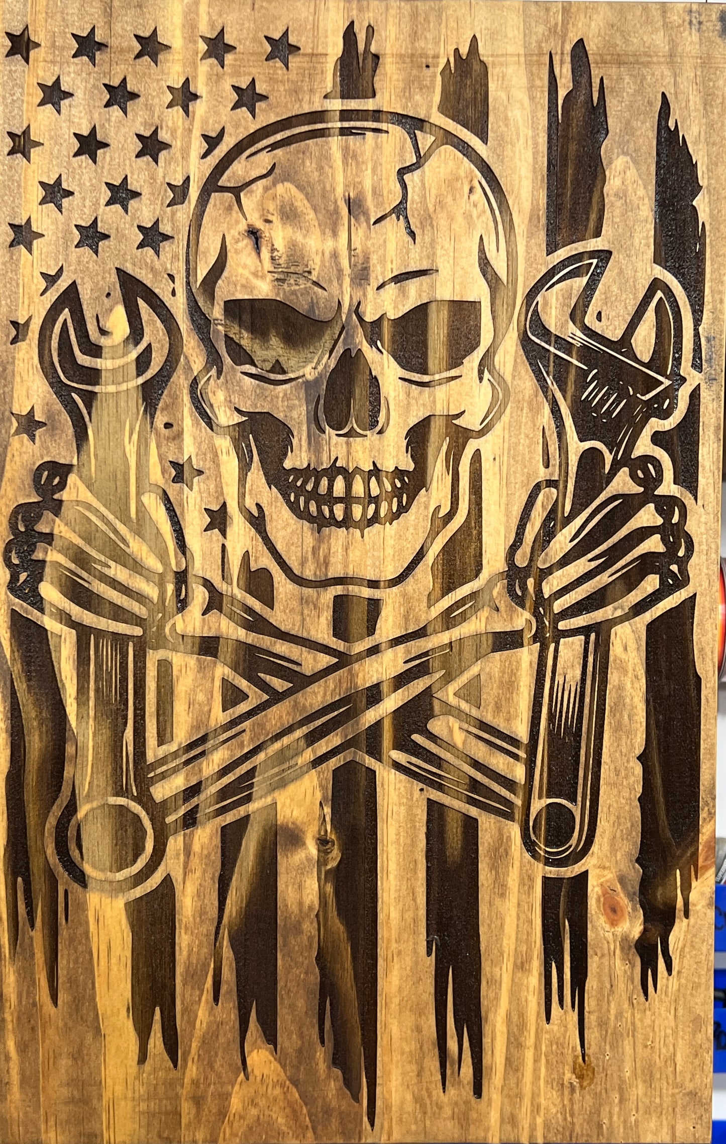 Mechanic Flag - Skull