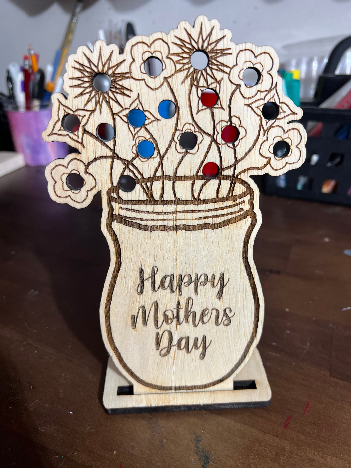 Wooden Flower Vase - Mother's Day Gift Idea