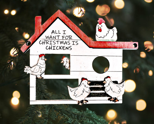 Chicken Coop Ornament