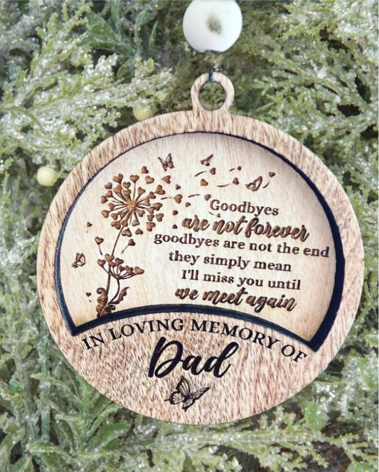 Memorial Ornament - 3.5"