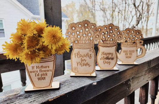 Wooden Flower Vase - Mother's Day Gift Idea