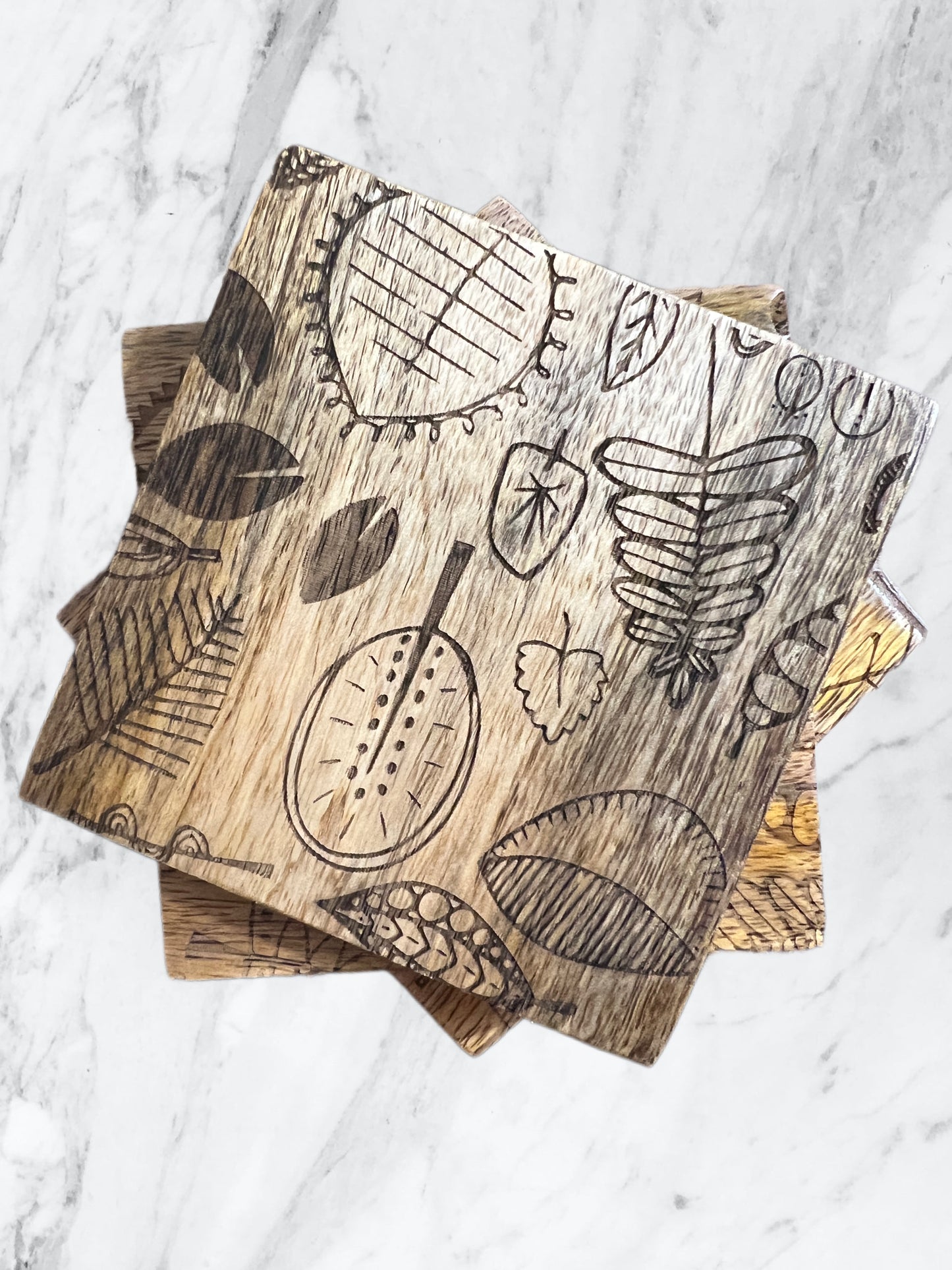 Custom Wooden Coasters - 4 Pack