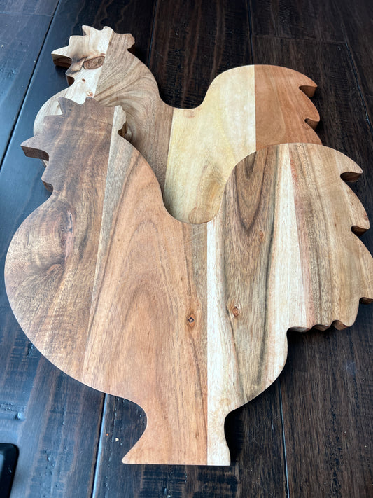 Wooden Rooster Board