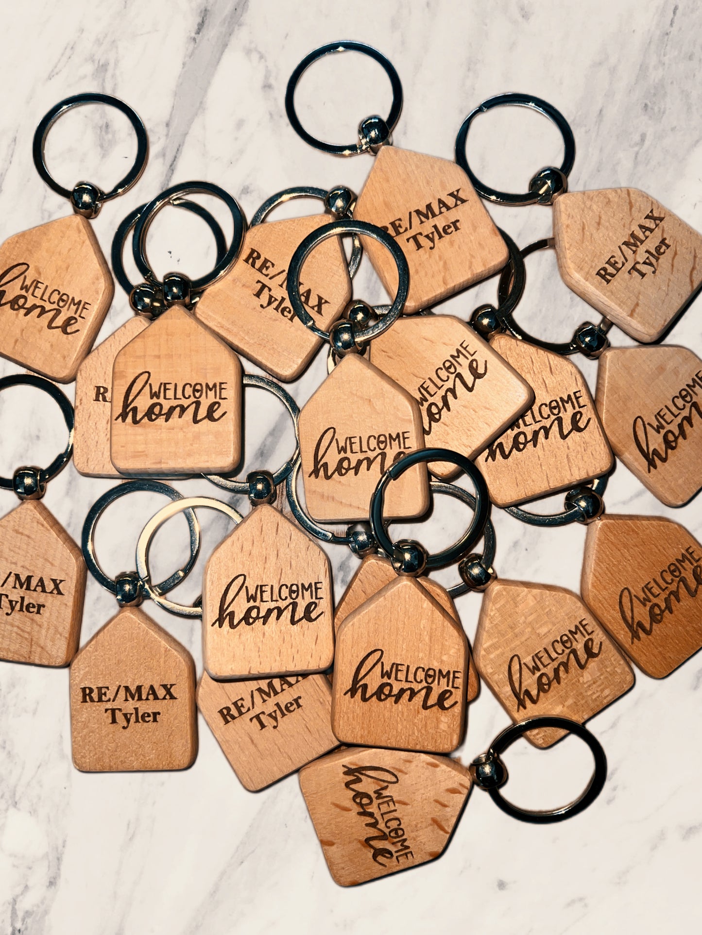 Wooden Engraved Keychains