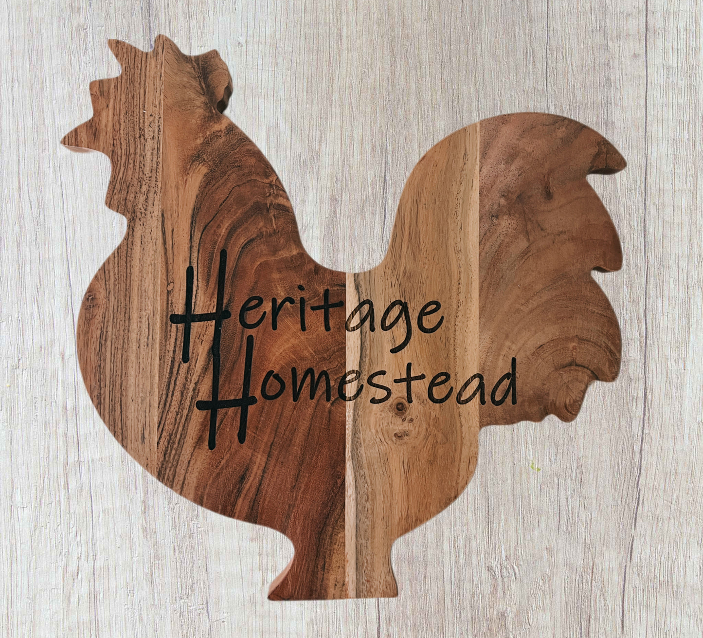 Wooden Rooster Board