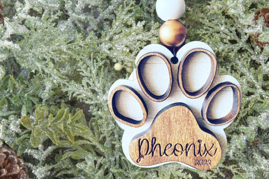 Personalized Wooden Pet Ornament